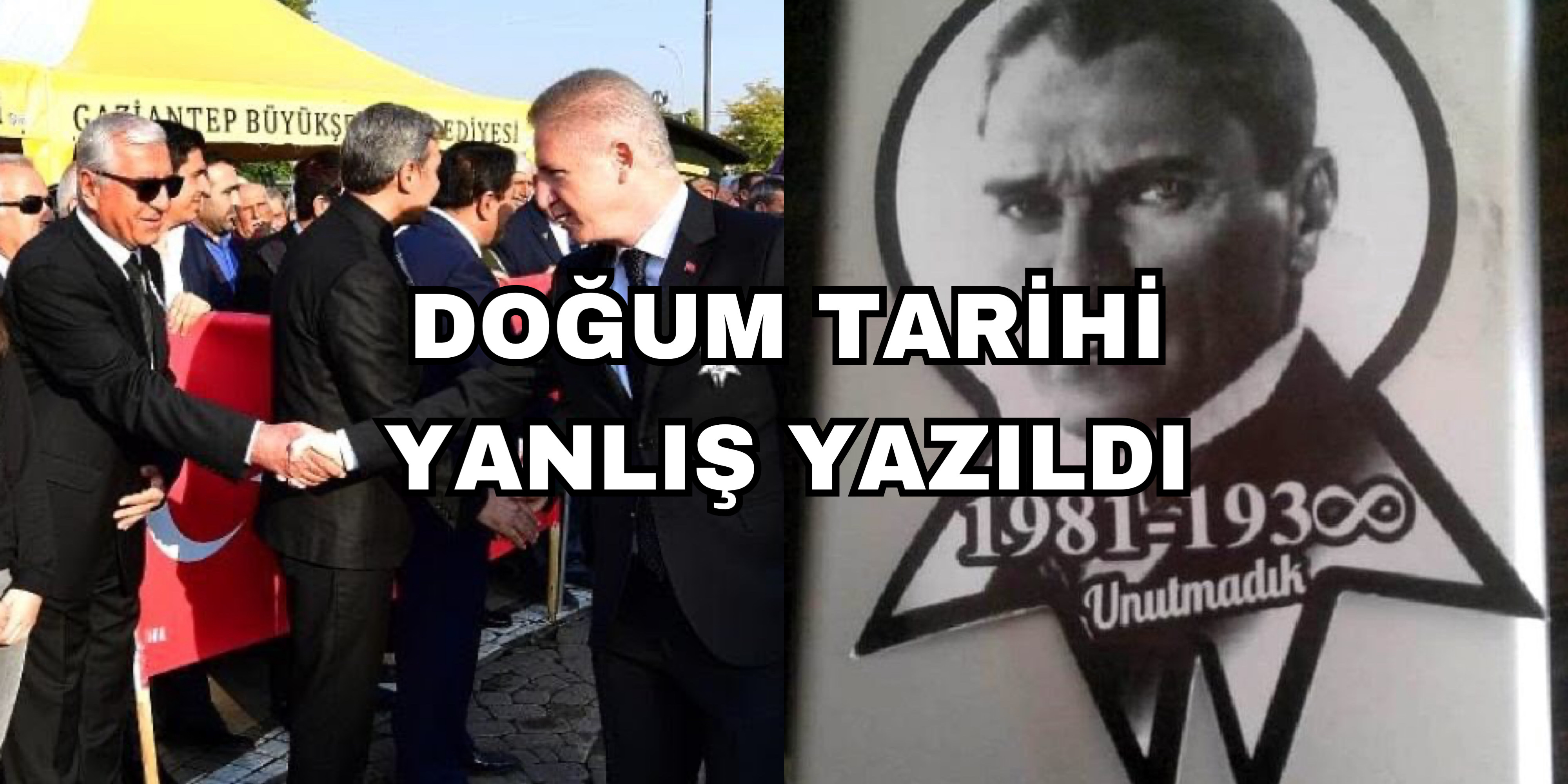 Atatürk’ün Doğum Tarihi Yanlış Yazıldı!