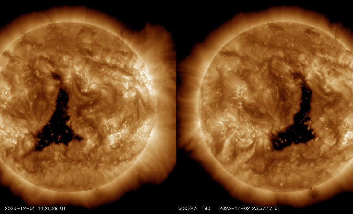 Güneş Yüzeyinde Dev Delik: Radyoaktif Dalgalar Dünya'ya Yayılıyor!